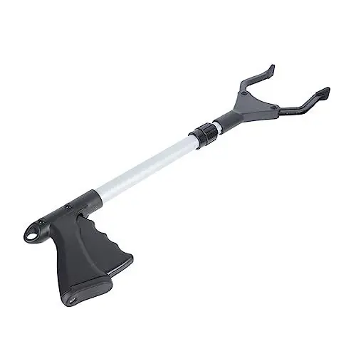 Produktbild: SHERCHPRY Aluminiumlegierung Müllzange Mit Verstellbarem Griff Robuster Und Leichter Abfallgreifer Für Senioren Und Gartenarbeiten Und Hygienisch