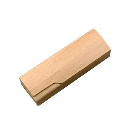 Produktbild: SHERCHPRY Brillenetui aus Holz Brillentasche Brillenetui für die Reise tragbares Brillenetui kinder ferngläser kinderferngläser Brillenhalter Sonnenbrillenetui hart handgefertigte Schachtel
