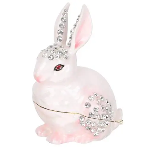 Produktbild: SHERCHPRY Schmuck-organizer Aus Metall Mit Hasenmotiv Schmuckkästchen Schmuckaufbewahrung Für Frauen Und Mädchen Osterhasen-