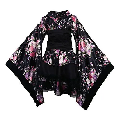 Produktbild: SHERCHPRY Nachtwäsche Im Japanischen Stil Fotografie-cosplay-kostüm Anime-kimono Japanisches Kostüm Robe Magd Kleid Cosplay-kimono-kleid Cosplay-kimono-outfit Kleidung Damen Kimono-set Pirat