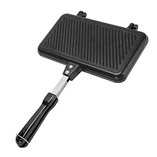 Produktbild: SHERCHPRY Ridge Monkey Toaster Xl Doppelseitige Bratpfanne Gegrillter Käsehersteller Antihaft-Sandwich-Maker Flip- Für Frühstückstoastwaffeln Toast Maker
