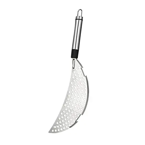 Produktbild: SHERCHPRY Silikon-Sieb Spülbecken-Abtropfgestell Über Spülbecken Sieb Pfannentopfsieb Mit Griff Clip-On-Lebensmittelsiebe Metallsieb Edelstahl-Topflöffel Schnalle Bratenabtropfpfannensieb