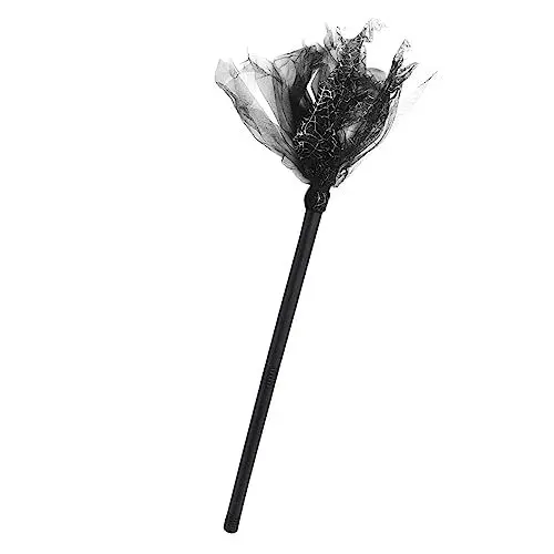 Produktbild: SHERCHPRY abnehmbarer Besen dekorative Besenstiele fliegender Besenstiel halloween dekoration halloween-dekoration Kinderkleidung Halloween-Verzierung Cosplay Hexenbesen Gittergewebe