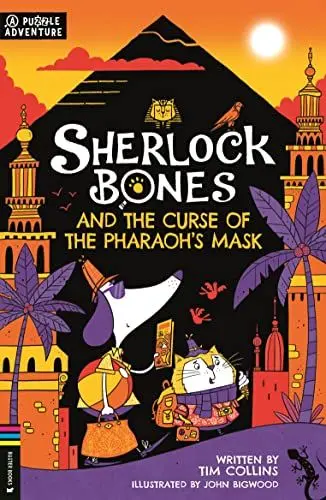 Produktbild: Sherlock Bones and the Curse of the Pharaoh's Mask: A Puzzle Quest (Adventures of Sherlock Bones, 2)
