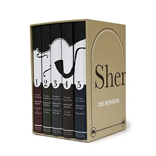 Produktbild: Sherlock Holmes - Die Romane.: Leipziger Ausgabe in fünf Bänden (Haffmans bei Zweitausendeins)