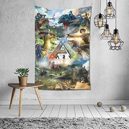 Produktbild: shibeili Spiel ARK Survival Evolved Poster Personalisieren Sie einfach hängende Wandteppiche, Stoff Tischdecke kann für Wohnzimmer Hotel Apartment Wanddekoration 40x60 Zoll verwendet Werden