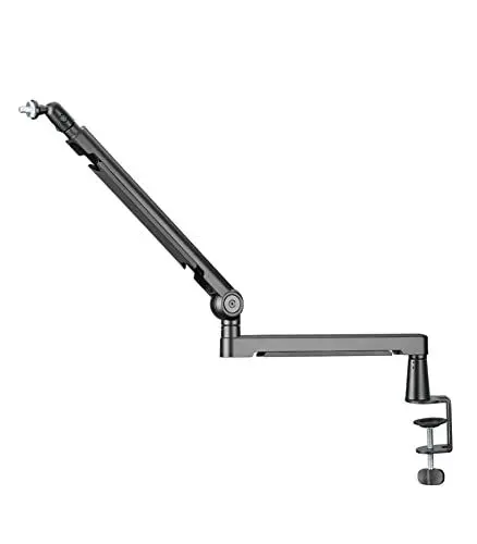 Produktbild: Shiftware Mikrofonarm Low Profile - Professionelle Tischhalterung inkl. Universal-Adapter, voll verstellbar, 2kg Belastbarkeit, versteckte Kabelkanäle - für Gaming, Streaming, Studio, Homeoffice
