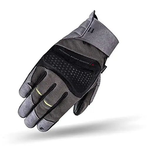 Produktbild: SHIMA AIR 2.0 Men Motorradhandschuhe Herren - Belüftete, Sommer Handschuhe aus Mesh mit Knöchel und Finger Protektoren, Verstärkte Handfläche (Grau, S)