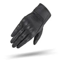 Produktbild: SHIMA BULLET Motorrad Handschuhe Damen Leder Kurze Sommer Motorradhandschuhe Schutz Touchscreen Stadt Lederhandschuhe Motorcycle Belüftet Verstärkt Perforiertes Leicht (Frauen, Schwarz, XS)