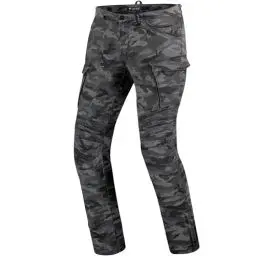 Produktbild: SHIMA GIRO 2.0 Motorradhose Herren - 4 Airforce Protektoren, Elastische, Slim Fit, Cargo Biker Hose mit DuraQL Aramid (Camo, 34)