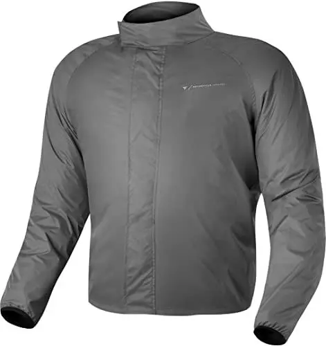 Produktbild: SHIMA RAINSHELL Herren Regenajacke | Wasserdichte Jacke | Regenbekleidung Wasserdicht mit Tragetasche (Grau, S)