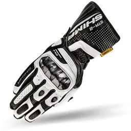 Produktbild: SHIMA STR-2 Motorradhandschuhe Herren - Touchscreen, Sommer, Sport Leder Handschuhe mit Carbon Knöchelprotektor, Handflächen- und Fingerschieber, Verstärkte Handfläche (Weiß, 3XL)