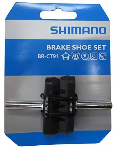 Produktbild: SHIMANO Unisex – Erwachsene BR-CT91 Bremsschuh, Schwarz, 1 Paar