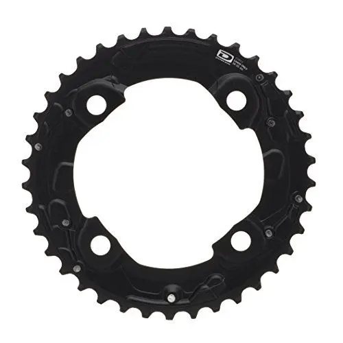 Produktbild: Shimano Deore FC-M615 Kettenblatt 104 BCD schwarz Ausführung 38 Zähne 2016 Kettenblätter