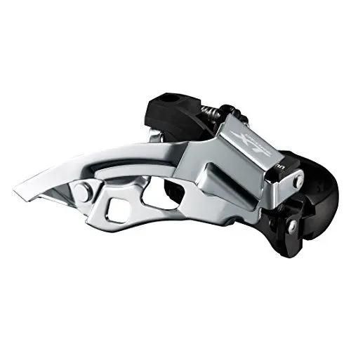 Produktbild: Shimano Deore XT Trekking FD-T8000 Umwerfer Schelle tief 3x10 Down Swing Schwarz Ausführung 63-66° Kettenstrebenwinkel 2017 Mountainbike