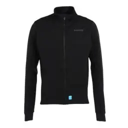 Produktbild: SHIMANO Herren Cycling Radjacke schwarz – winddicht, wasserabweisend & warm – Rennrad Jacke mit Rückentaschen – Größe M