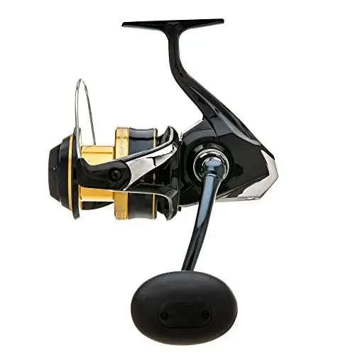 Produktbild: Shimano Spheros SPSW6000HGA Angelrolle für Salzwasser, Schwarz, Gelb, Blau