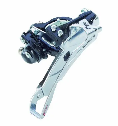 Produktbild: Shimano Umwerfer Top-Swing geeignet bis 24-Gang, silber/schwarz, 5567, Länge:165mm Breite:120mm Höhe:70