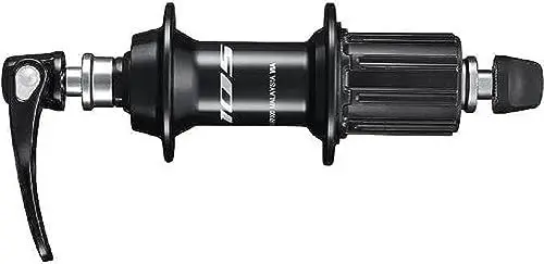 Produktbild: Shimano Unisex – Erwachsene 105 Kasseten-Hinterrad Nabe, Schwarz, 36 Loch