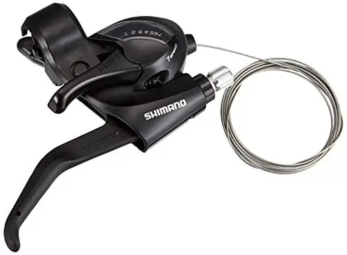 Produktbild: Shimano Unisex – Erwachsene ST-EF 41 Schalt-/Bremshebel, Schwarz, Einheitsgröße