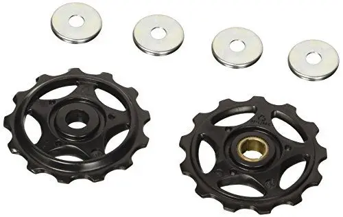 Produktbild: Shimano Unisex – Erwachsene Schaltrollen-Set-08487969 Schaltrollen-Set, Schwarz/Silber, Einheitsgröße