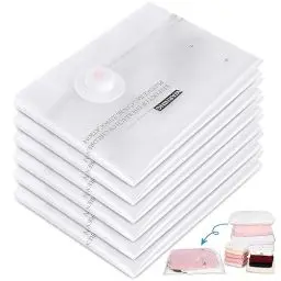 Produktbild: SHINEED Vakuumbeutel 6er-Set Klein - Vakuum Beutel für Staubsauger Kompression 60x40 cm - Vakuum Kleiderbeutel für Kleidung Bettdecken Bettwäsche - Vakuum Platzsparer Aufbewahrungsbeutel