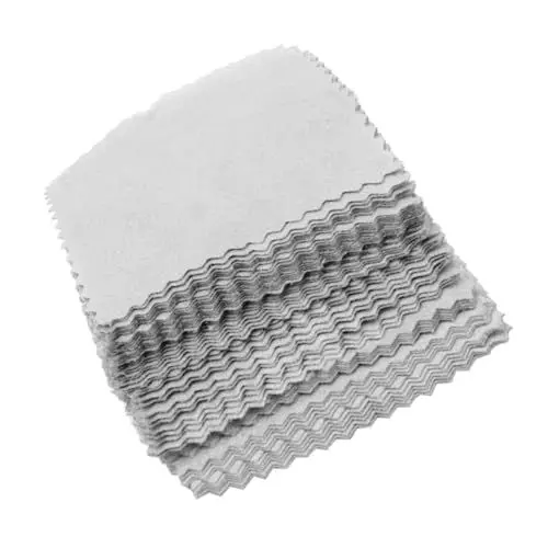 Produktbild: SHINEOFI 100St Schmuck-Reinigungstücher schmuck poliertuch schmuck reinigung jewellery cleaner Hygienetücher Silberschmuck goldenes Wischtuch Wischtücher für Schmuck Wildleder- Light Grey