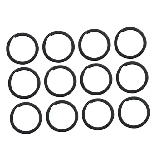Produktbild: SHINEOFI 100 Stück Schlüsselanhänger DIY Schlüsselanhänger Schlüsselanhänger Ringe DIY Anhängerringe Metall Spaltringe Autoschlüssel Ring Spaltringe Kreis Schlüsselanhänger Clip