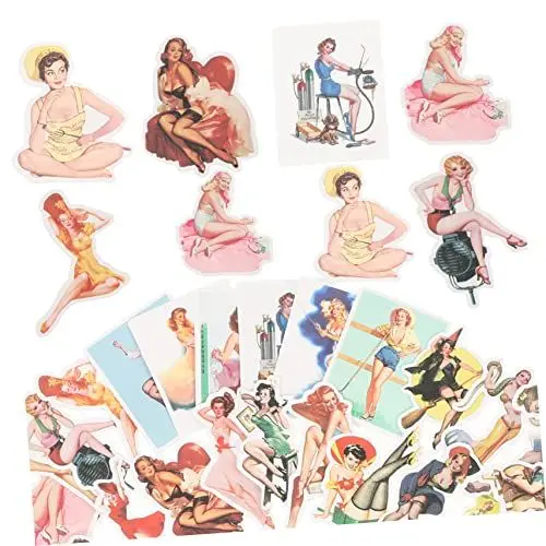 Produktbild: SHINEOFI 100st Mädchen-aufkleber Lana Del Rey Aufkleber Yoga- Gefälscht Künstliche Pflanzen Zur Dekoration Notebook- Skateboard- Wasserdichte Pvc-