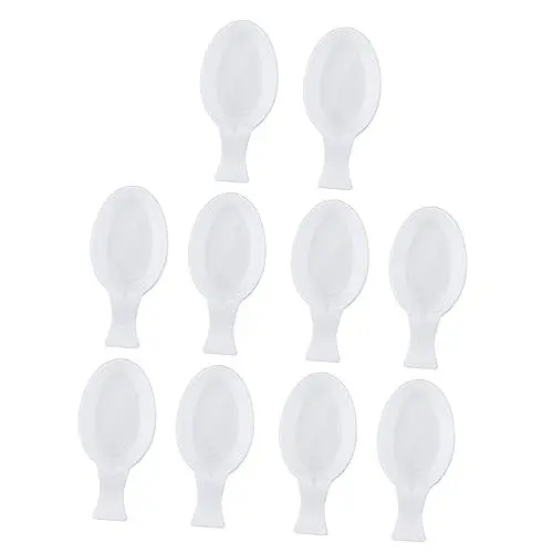 Produktbild: SHINEOFI 10 Stück Wasserschale Kalligraphie-Tabletts Farbmischpalette schreibtafel gießform Teller malerzubehör empfindliche Farbwanne Kunstbedarf für chinesische Kalligrafie Plastik Weiß