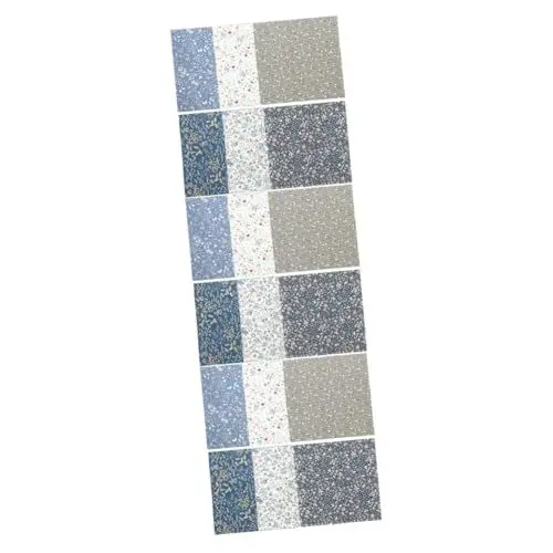 Produktbild: SHINEOFI 18 STK Bedruckter Twill-Stoff vorgeschnittenes Quilt-Set Patchworkdecke Stoffbündel schnittschutzbeinlinge bastelmaterial Stoffquadrate basteln Quilten von Stoffquadraten Baumwolle