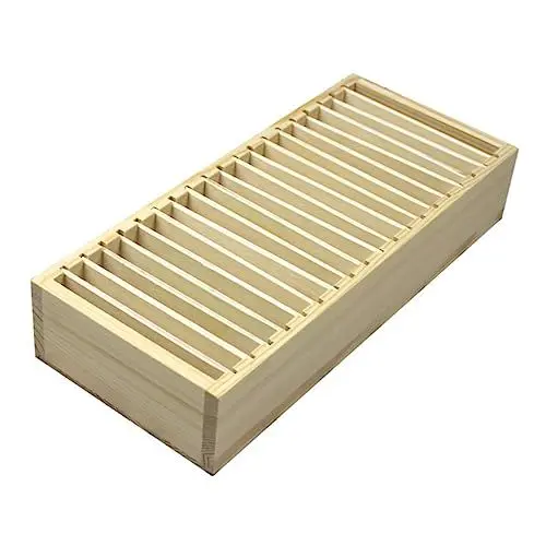 Produktbild: SHINEOFI Aufbewahrungsbox für Karten - Desktop Lagerregale aus Holz - Kartenhalter mit Fach - Ausgabekarte Box