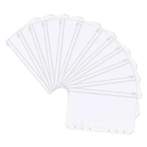 Produktbild: SHINEOFI 1 Satz Ordnertasche Extra Dicke Aufbewahrungstasche Ordner-reißverschlusstaschen Visitenkartenbeutel Binder-geldbeutel Notizblock-tasche Beutel Mit Losen Blättern Pvc 12st