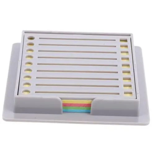 Produktbild: SHINEOFI 1 Satz für Notizen Notizblockhalter Notizhalterbox Schreibtisch-Organizer für Visitenkarten Post-Pop-Notizenspender Hinweis Fall Notizspeicherung Abs Light Grey