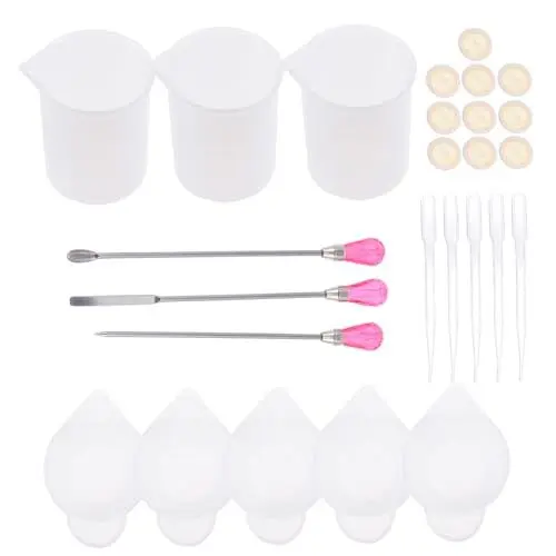 Produktbild: SHINEOFI 1 Set Epoxid Produktionsset Epoxid Werkzeug Set Rührstäbchen Wiederverwendbare Mischwerkzeuge Bastelgerät Mischbecher Epoxid Set Für Heimwerker DIY Werkzeug Epoxid
