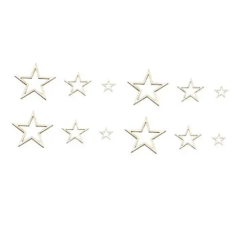 Produktbild: SHINEOFI 200St Holzausschnitte holzarbeiten woodwork holzsterne Holzstücke Holzgeschenke Holzartikel Lipgloss-Etiketten Meereslebewesen Schablonen hölzerne Ornamente holzhandwerk Bambus