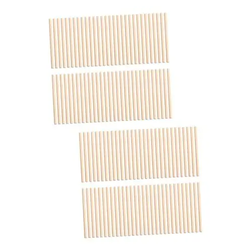 Produktbild: SHINEOFI 200 Stk Bastelzubehör Aus Holz Runde Dübel Bastelstock Bastelstöcke Rhythmusstöcke Basteln Kleine Dübelstangen Unfertiger Rundstab Modellbaumaterialien Kleine Basteldübel Hölzern