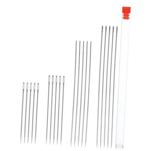 Produktbild: SHINEOFI 20St Handsticknadel strickmütze wollnadeln kompakte Garnnadel Nähnadel Häkelnadeln Nähzubehör tragbare Gobelinnadel Stricknadeln garn nadeln verschleißfeste Garnnadel Metall Silver