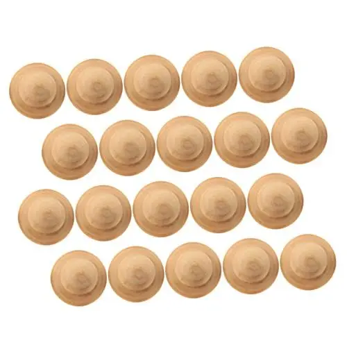 Produktbild: SHINEOFI 20 Stk Kinder Malen Handwerk Unfertige Puppen Selber Machen Spielzeug Für Den Schreibtisch Selbst Bemalte Spielzeugpuppen Unvollendete Peg-puppen Kinder Brown Bambus