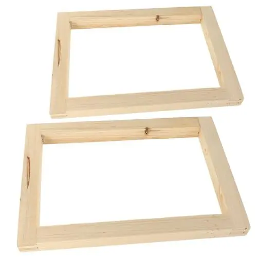 Produktbild: SHINEOFI 2st Holzrahmen Aus Drahtgeflecht Siebdruck Aus Holz Professioneller Siebdruckrahmen Rahmen Für Siebdrucker Druckrahmen Für Bildschirm Siebdrucksieb Bilderrahmen Hölzern Haupt Suite