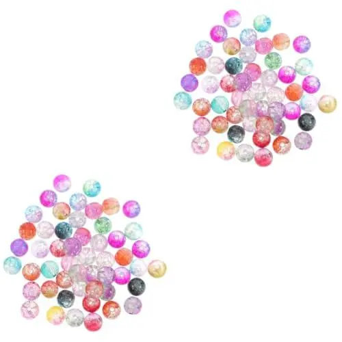 Produktbild: SHINEOFI 300 Stk Verstreute Perlen Runde Glasperlen Charms Armbänder Runde Lose Perlen Glasarmband-perlencharme Perlen Zum Basteln Bulk-schmuck Perlenanhänger Selber Machen Suite Verpackt