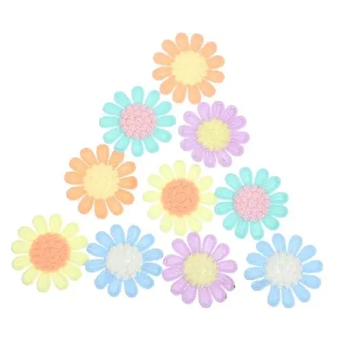 Produktbild: SHINEOFI 3D-Aufkleber 10St Kleines Blumenbeet kinder haarschmuck haar zubehör Blumendekoration gestickte Blumenflecken Kinderkleidung Aufkleber Blumen-Kleiderflicken Kleiderapplikation