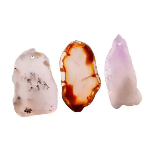 Produktbild: SHINEOFI Modeschmuck-sets 3er-pack Achat Kristall Achat Naturstein Ornamente Für Halskette