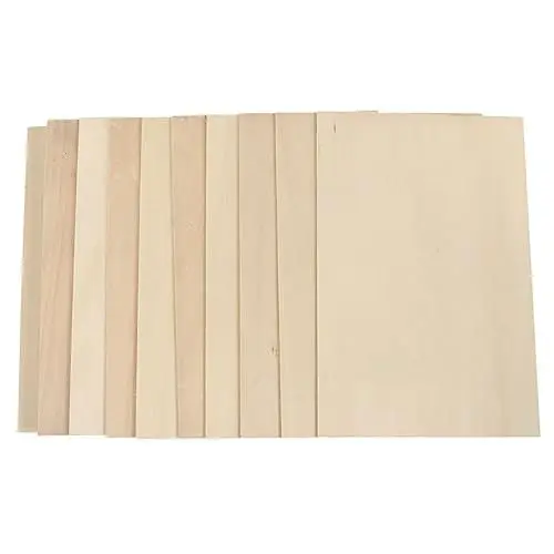 Produktbild: SHINEOFI 40 Stk Brett aus Lindenholz Bastelzubehör selber machen Bretter zum Basteln Planke DIY liefert bastelholzplatte holzbrett holzbohlen Holzplatten basteln Unbemalte Holzscheiben