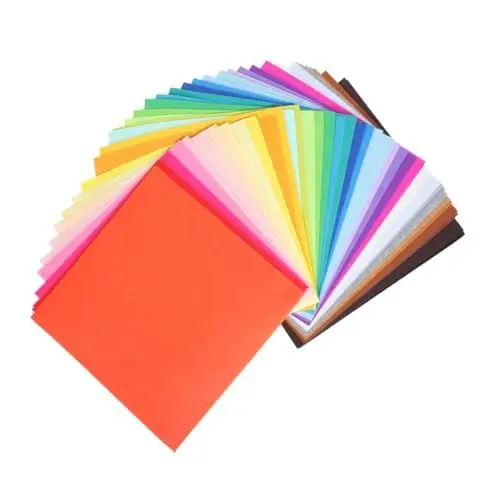 Produktbild: SHINEOFI 40 Stück Filzstoff Filzbögen DIY Filz Premium Filzstoff Filz Zum Basteln Filzquadrate Quadratischer Filzstoff Filzmaterial Zum Basteln Kinderhandwerk Nähzubehör DIY