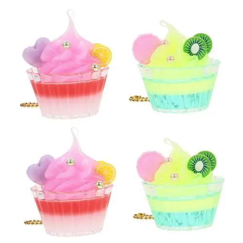 Produktbild: SHINEOFI 4 Stück Handy Anhänger Mit Riemen Handy Anhänger Für Damen Eiscreme Dekoration Eiscreme Anhänger Niedlicher Handy Anhänger Niedlicher Handy Anhänger Niedlicher Handy Hüllen