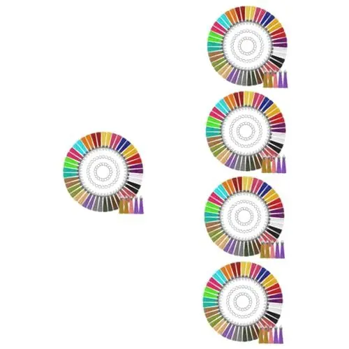 Produktbild: SHINEOFI 5 Sätze Lederquasten Leder Geldbörse Handtaschenanhänger Boho-dekorationen Kleine Handwerkliche Quasten Quastenanhänger Boho-ohrringe Quasten Zum Basteln Schüttgut Geschenk