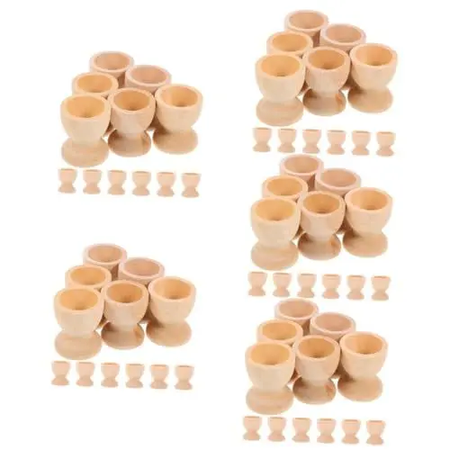 Produktbild: SHINEOFI 5 Sätze Ostern Dekorierte Eier Eierhalter Getränkehalter Osterei DIY Basis Eierhalter Kreative Eierbecher DIY Leerer Eierständer Becherförmiger Eierständer Ostern DIY 16 Stück * 5