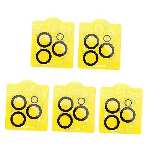 Produktbild: SHINEOFI 5stücke Gehärtete Linsenfolie Schutzfolie Aus Gehärtetem Für Smartphone Pro Handy-rücklinsenschutz Hochauflösende Kamerafolie
