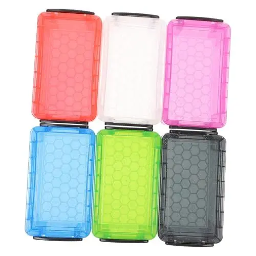 Produktbild: SHINEOFI 6Er-Box Storage Boxes aufbwahrungs-Box plastikkiste schmuck kästchen Schmuckaufbewahrung Krüge mit Deckel Minibehälter mit Deckel Plastikdosen für Schmuck